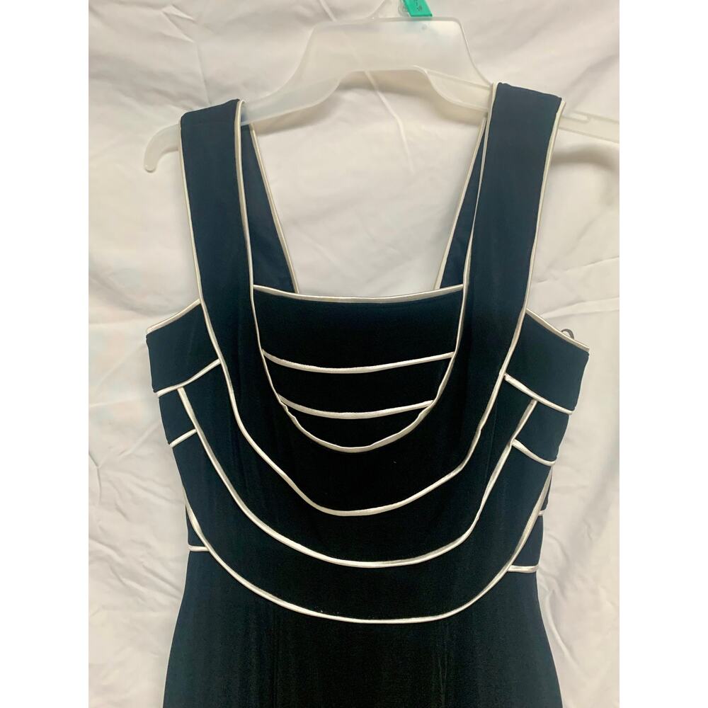 Vintage Bari Jay Black Formal Dress Long Evening Gown XS - Picture 3 of 5
